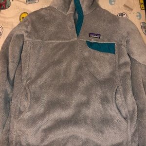 Blue and Gray Patagonia Pullover.